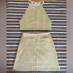 Forever 21 Skirt & Top 70s Style 2-piece Set
